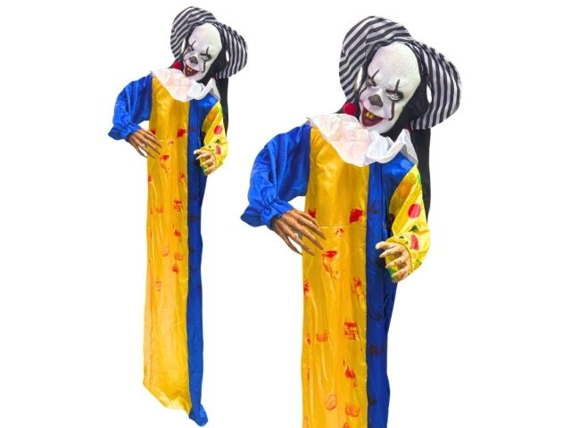 Payaso de Terror Animatronics Decoracion de Halloween Con Sensor
