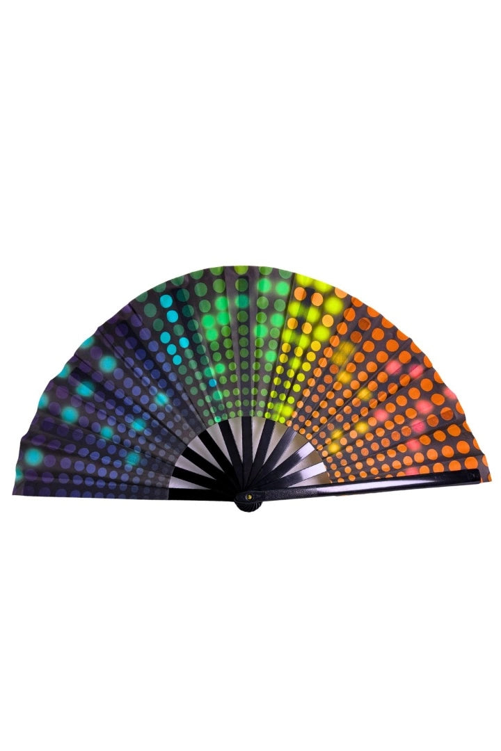 Abanico Multicolor Plegable Fiesta Cotillon Eventos