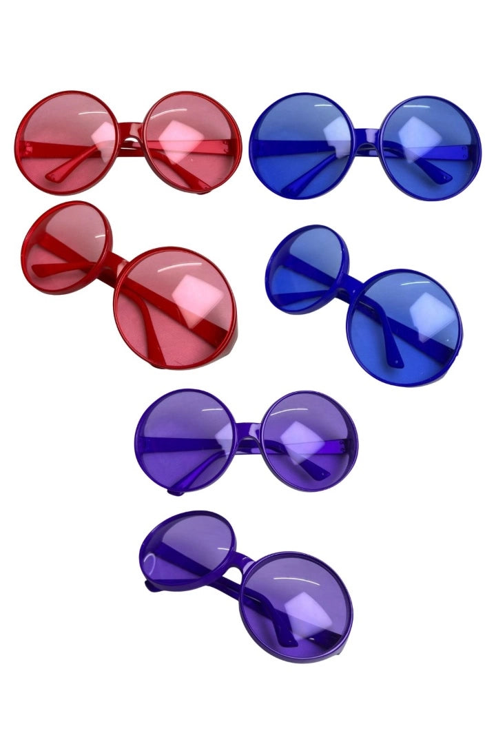 Lentes Redondos Colores Surtidos Pack X6
