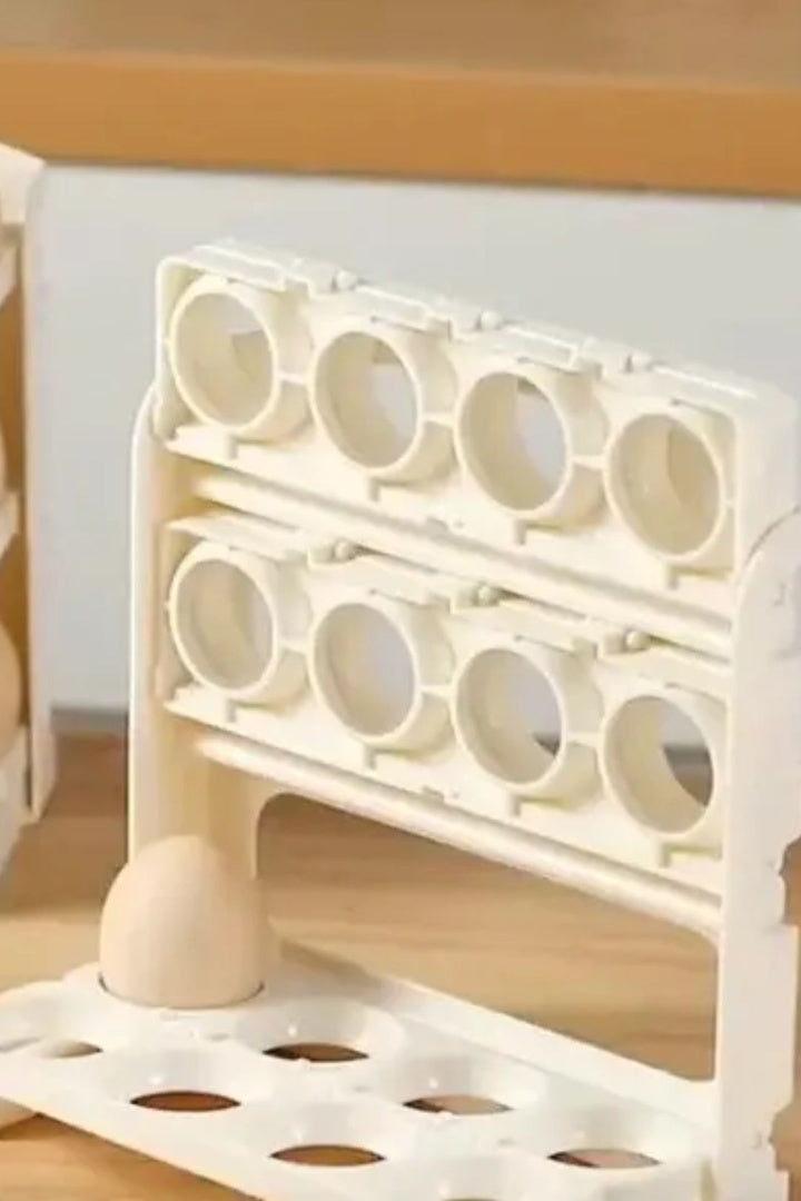 Organizador 3 Niveles Para 24 Huevos Beige