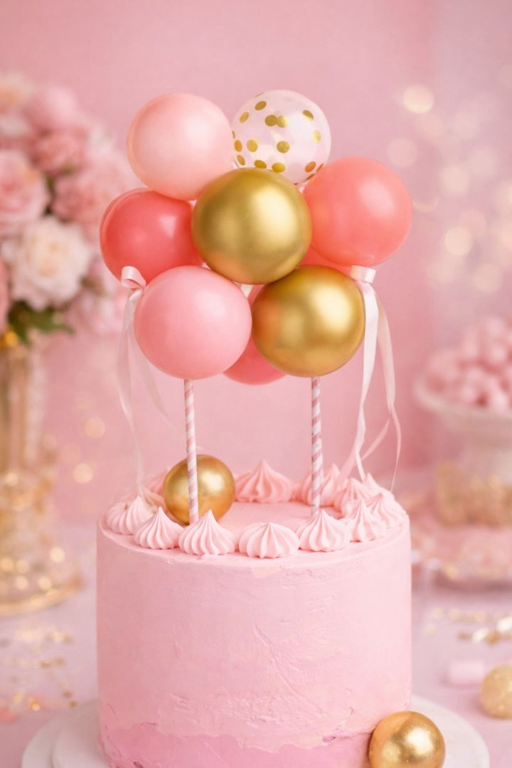 Set De Globos Para Torta 6pcs Decoracion