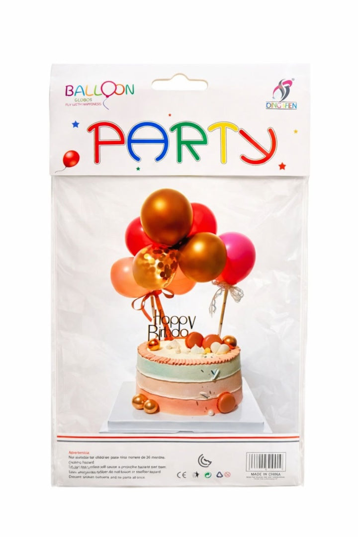 Set De Globos Para Torta 6pcs Decoracion