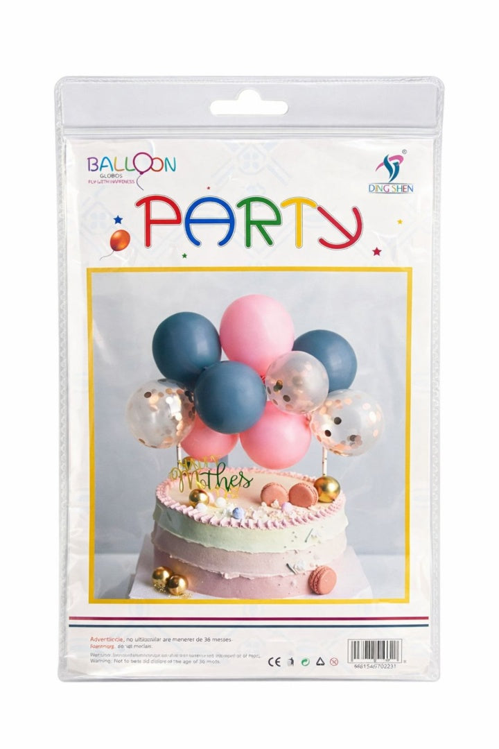 Set De Globos Para Torta 6pcs Decoracion