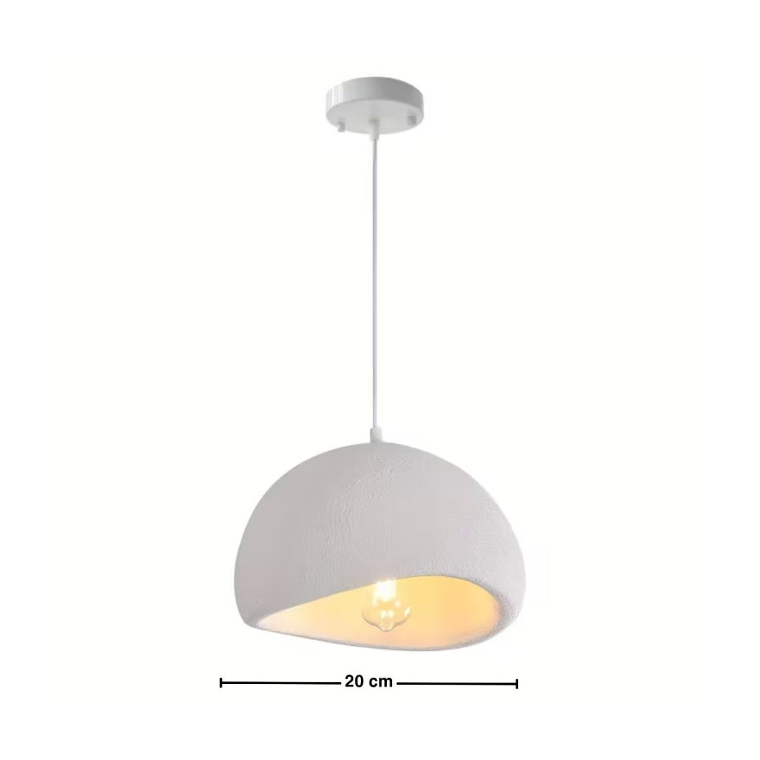 Lámpara Colgante Techo Diseño Moderno Blanco 25cm