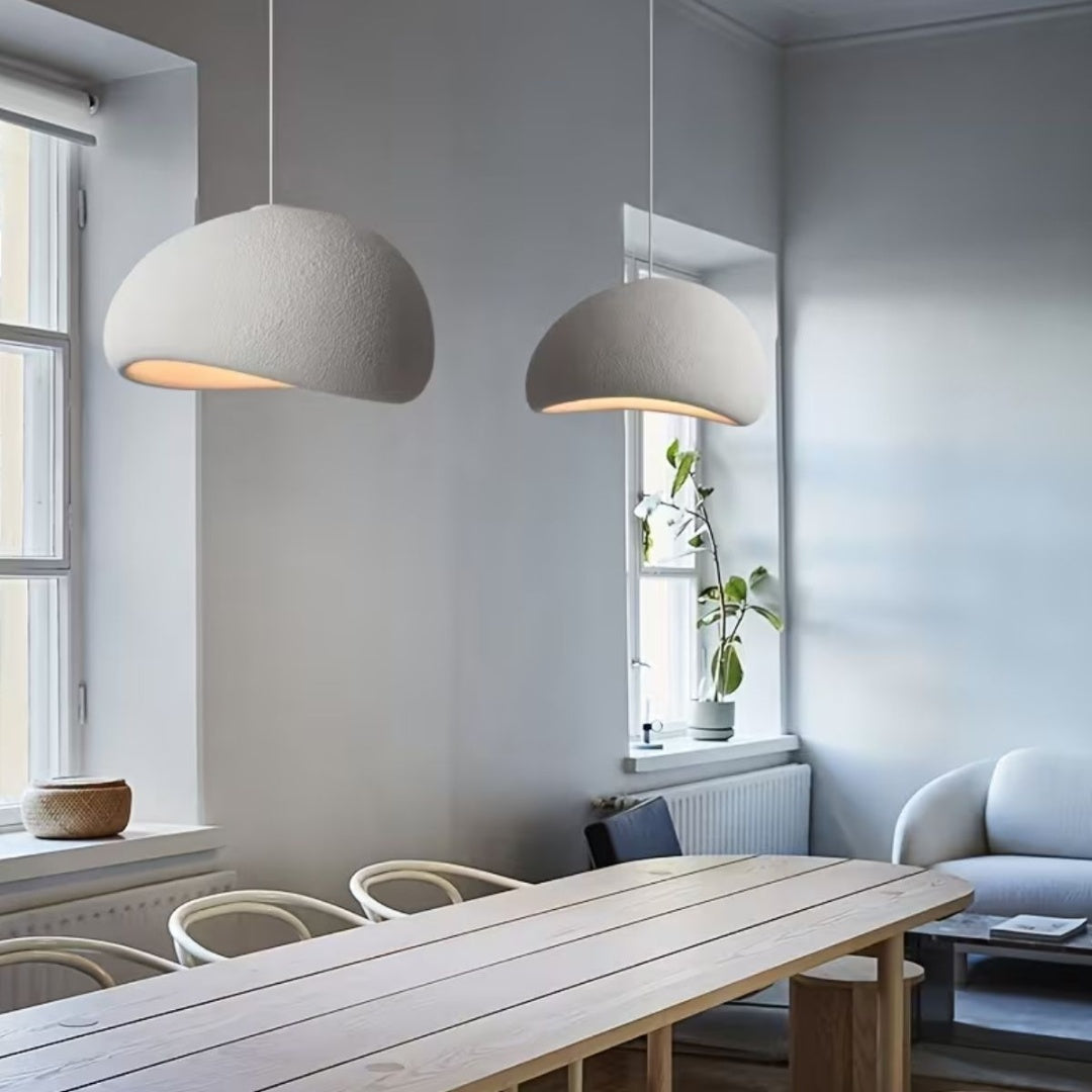 Lámpara Colgante Techo Diseño Moderno Blanco 25cm