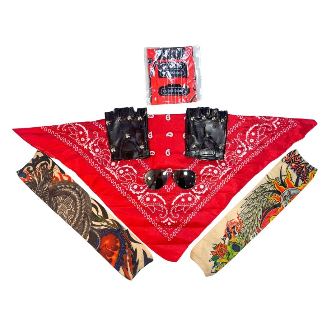 Disfraz Rockero Rock Con Accesorios Halloween
