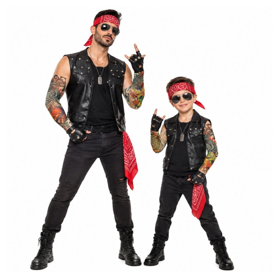 Disfraz Rockero Rock Con Accesorios Halloween