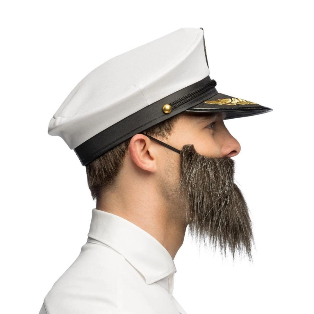 Disfraz Set De Capitán Gorro Pipa Y Barba Halloween