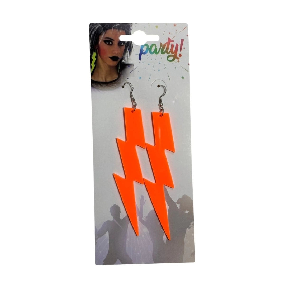 Caravanas Aro De Rayo Fluo Para Fiestas O Cotillon