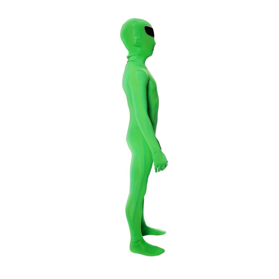 Disfraz De Alien Verde Con Máscara Adultos