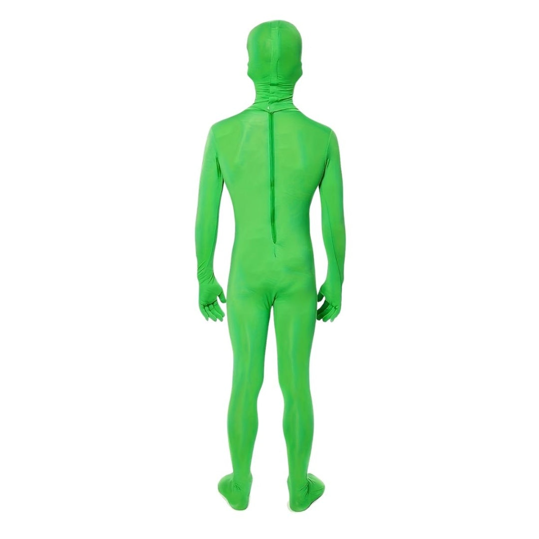 Disfraz De Alien Verde Con Máscara Adultos
