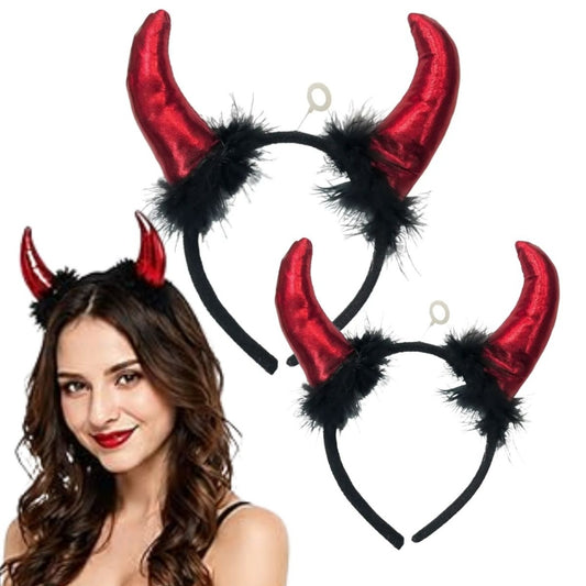 Vincha Tiara Cuernos Diabla