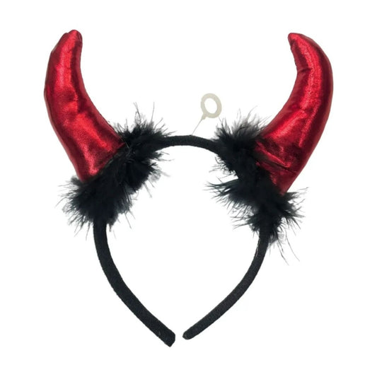 Vincha Tiara Cuernos Diabla