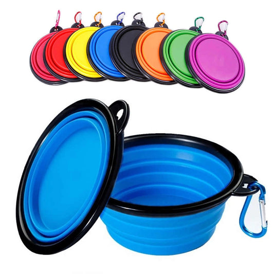 Plato De Goma Plegable Portátil Para Mascotas 350ml