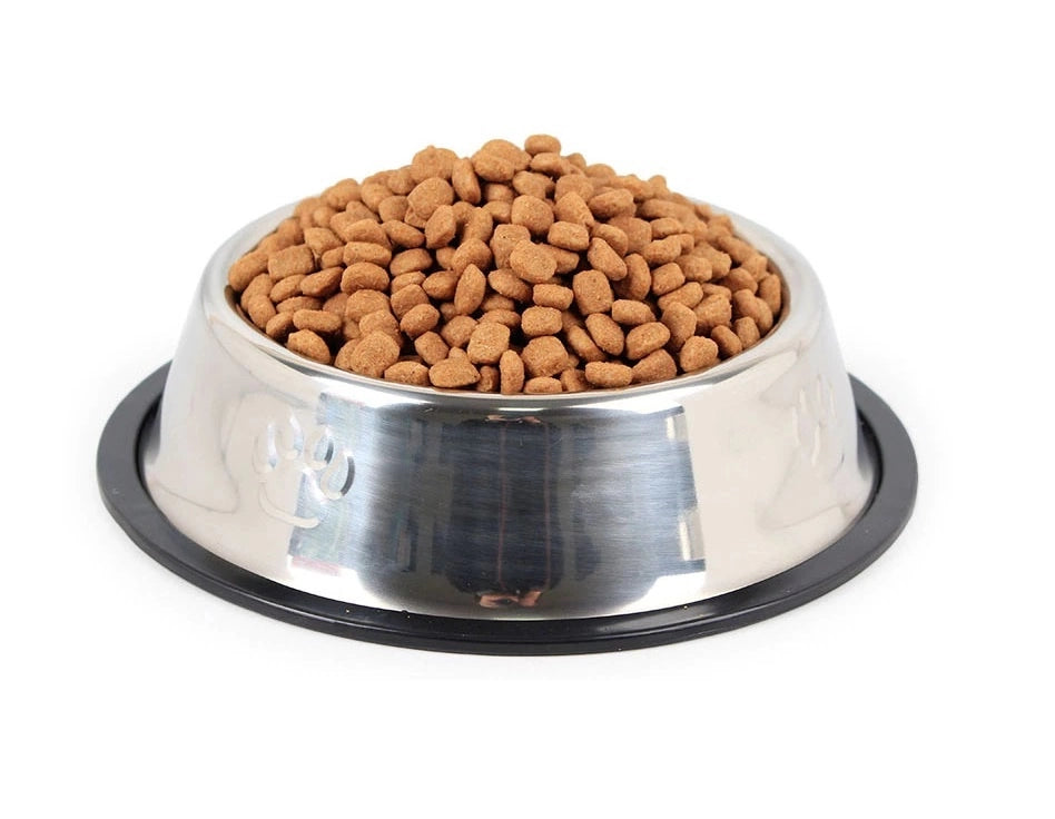 Plato Comedero Acero Inoxidable 30cm Para Mascotas