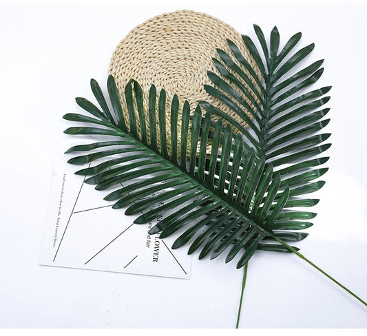 Hoja verde para decoracion de palmera