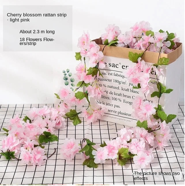 Enredadera de flores 230CM COLOR ROSA O FUCSIA