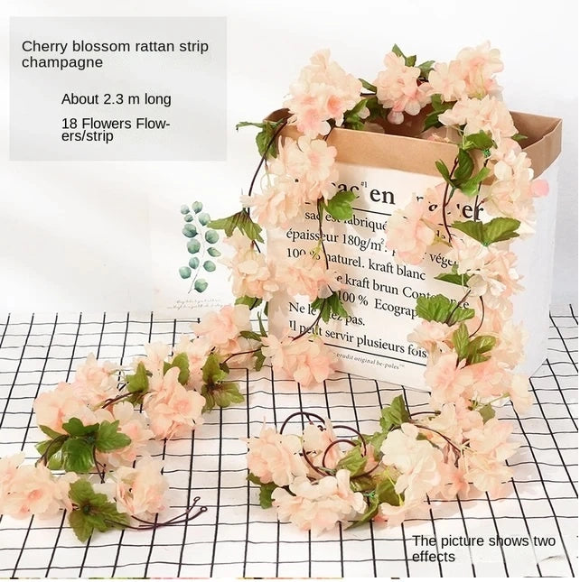 Enredadera de flores 230CM COLOR ROSA O FUCSIA