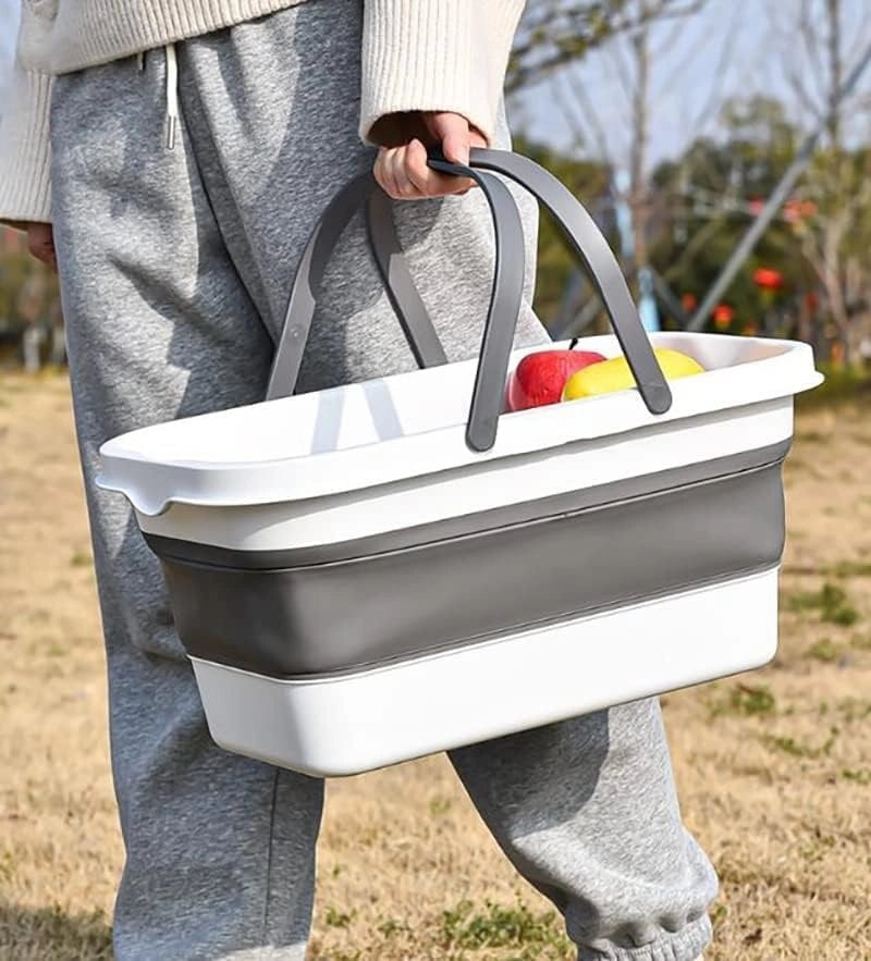 Cesta De Pícnic Plegable Expandible Con Mesa 47x24