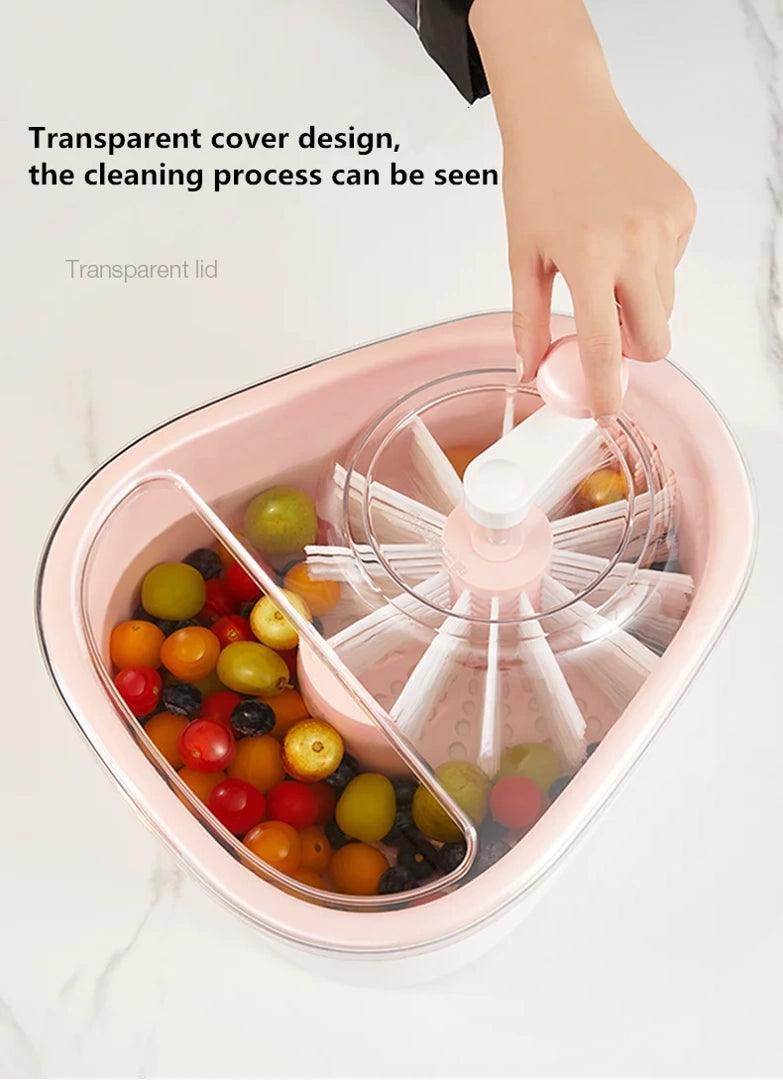 Lavadora Manual De Alimentos Frutas Con Escurridor