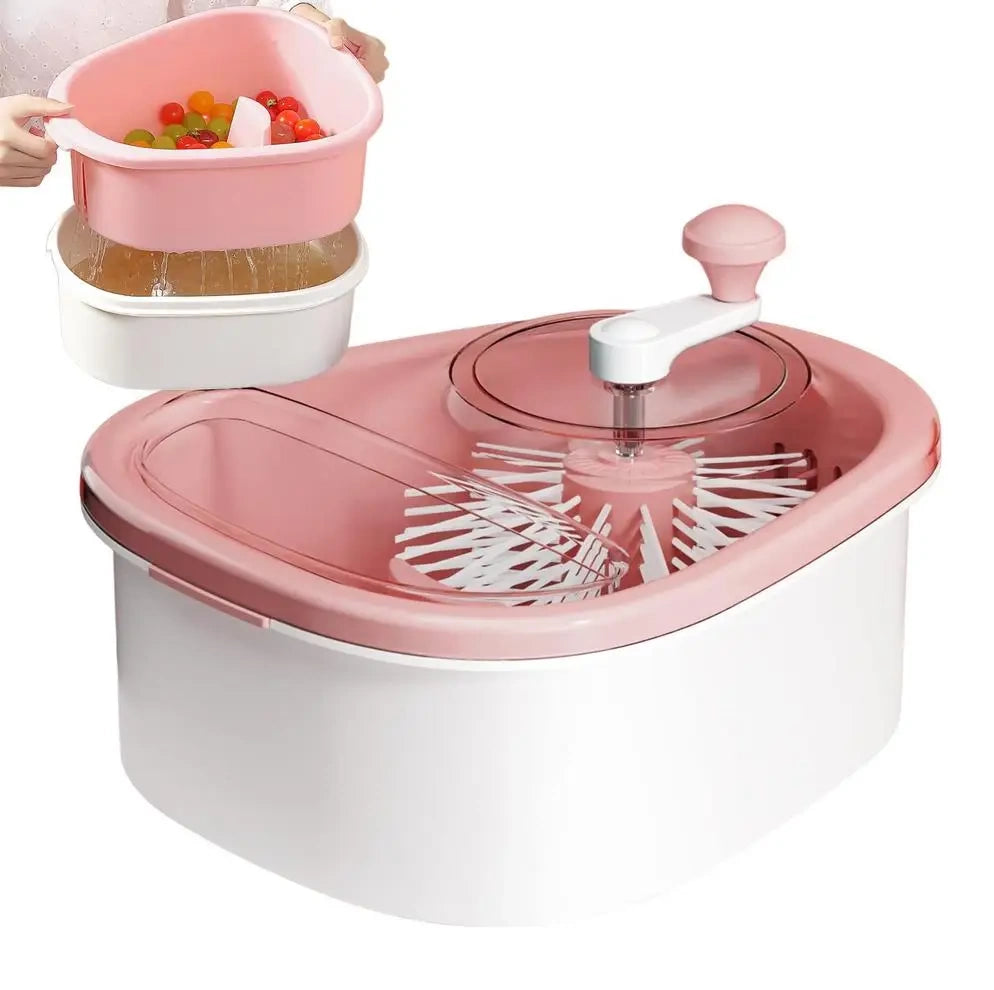 Lavadora Manual De Alimentos Frutas Con Escurridor