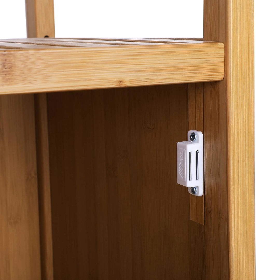 Mueble estantería de bambú