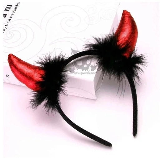Tiara Roja Diabla Para Disfraces Disfraz Cotillon