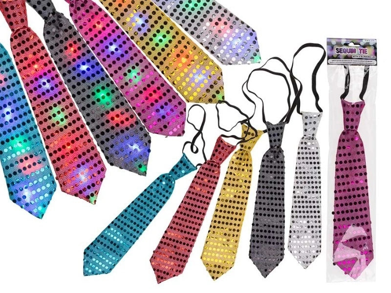 Corbata Con Luz Led Cotillon Fiestas
