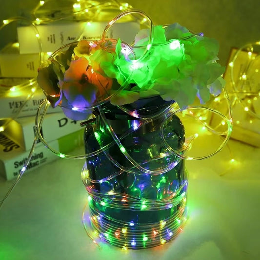 Manguera led 10mts multicolor a enchufe 220v