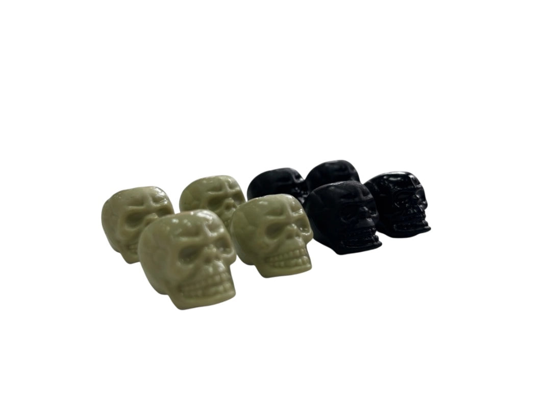 Calaveras Plásticas Decoracion Halloween 2CM SETX8