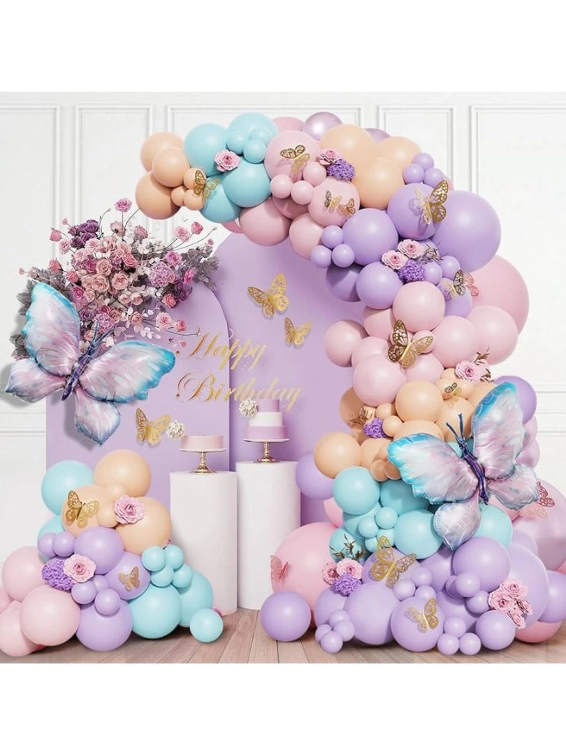 Set Globos Mariposa Decoración Fiestas 88pcs