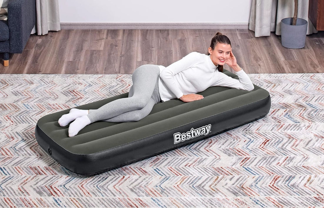 Colchón Inflable Bestway 1 Plaza Negro Camping