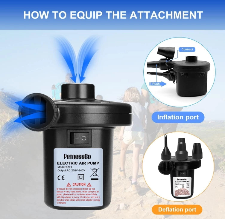 Inflador Eléctrico Para Colchones, Camas, Piscinas