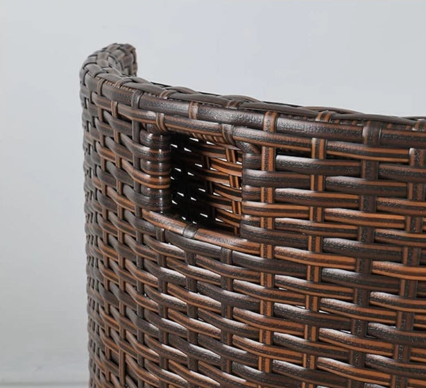 Juego De Balcón Ratán Sintético Mesa Y 2 Sillas