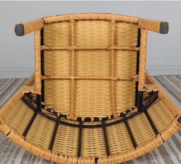 Juego De Balcón Ratán Sintético Mesa Y 2 Sillas