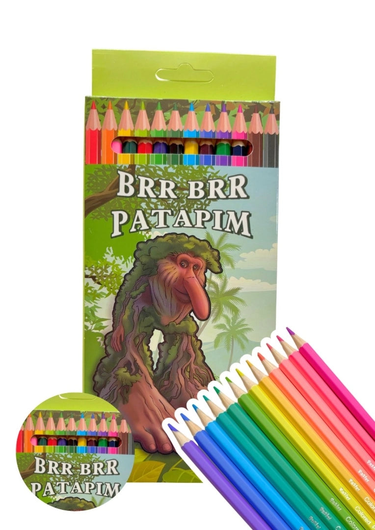 Lapices De Colores Italian Brainrot X12 Largos