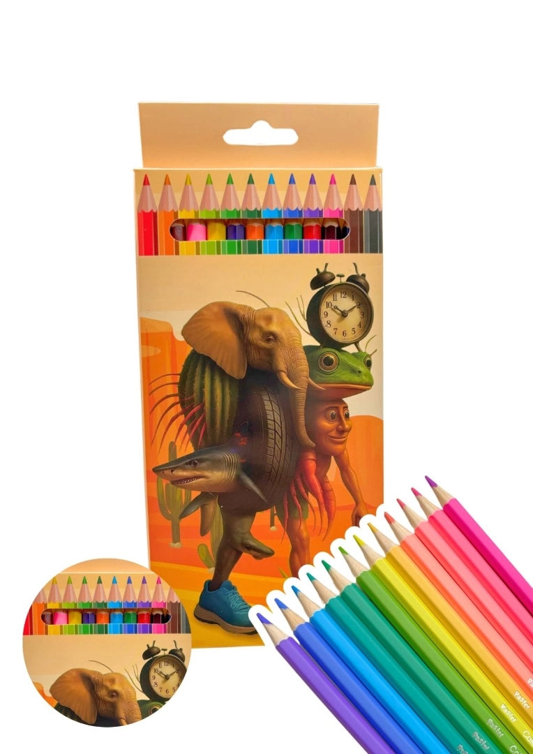 Lapices De Colores Italian Brainrot X12 Largos