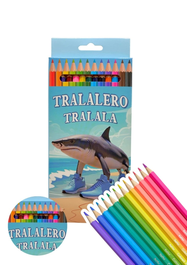 Lapices De Colores Italian Brainrot X12 Largos