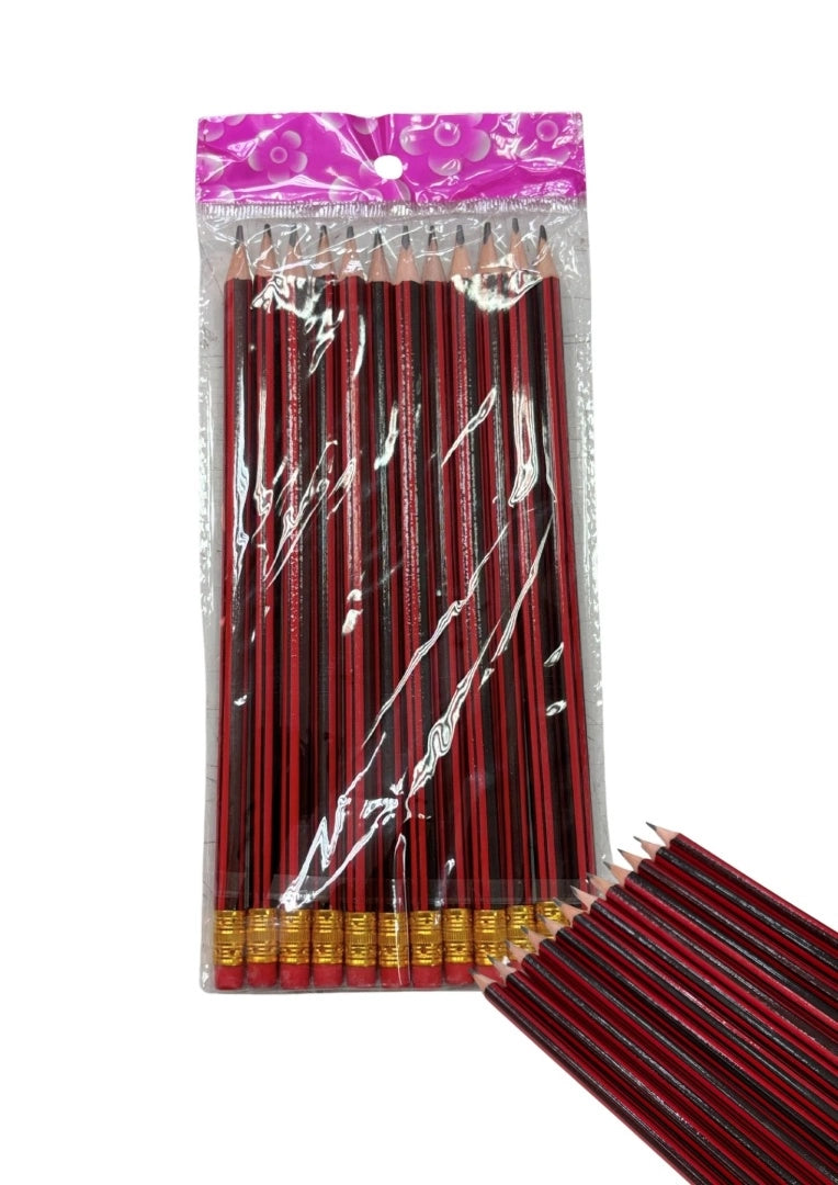 Set de 12 Lápices con goma de borrar