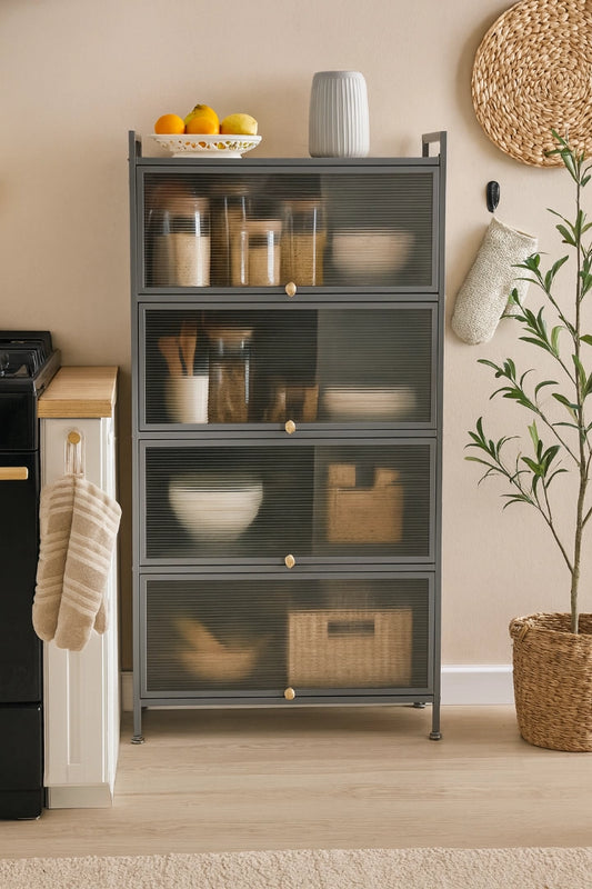 Mueble Estantería Organizador De Metal 4 Estantes