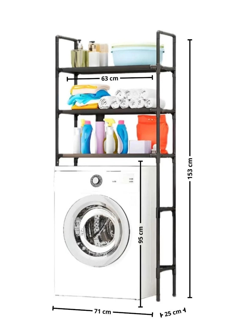 Mueble Organizador Lavadora Estante Baño 3 Niveles