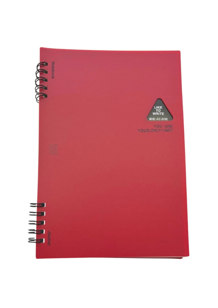 Cuaderno Agenda Tapa de PVC A5 Rayas 80 hojas