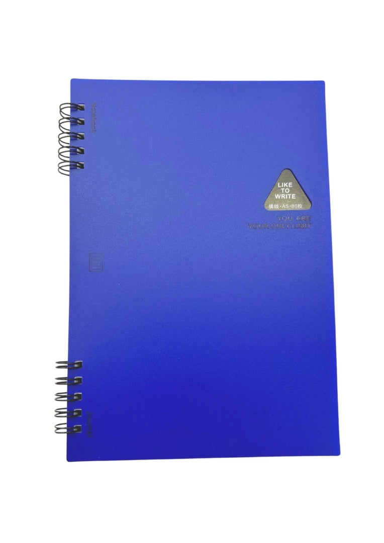 Cuaderno Agenda Tapa de PVC A5 Rayas 80 hojas