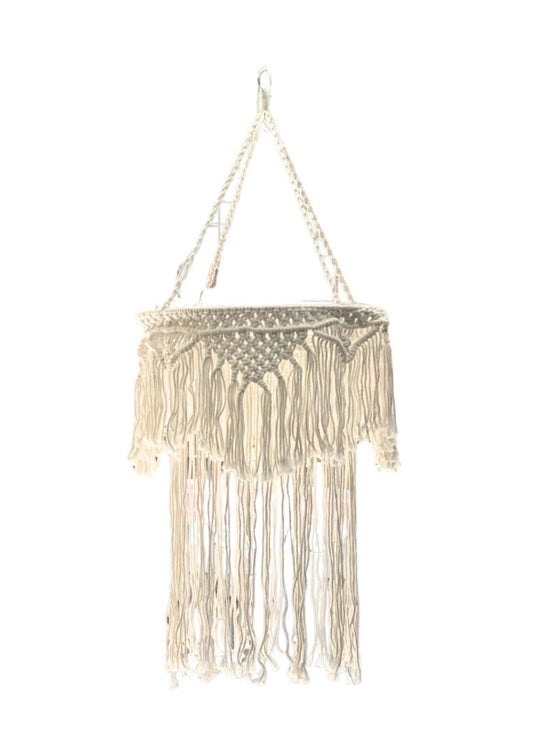 Pantalla de macramé estilo bohemio