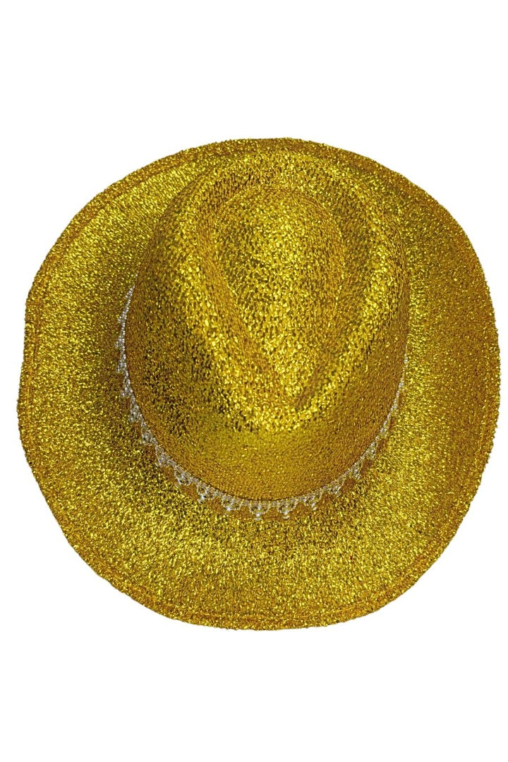 Sombrero Vaquero Cowboy De Fieltro Con Purpurina