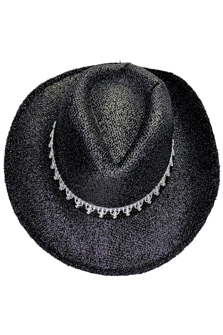 Sombrero Vaquero Cowboy De Fieltro Con Purpurina