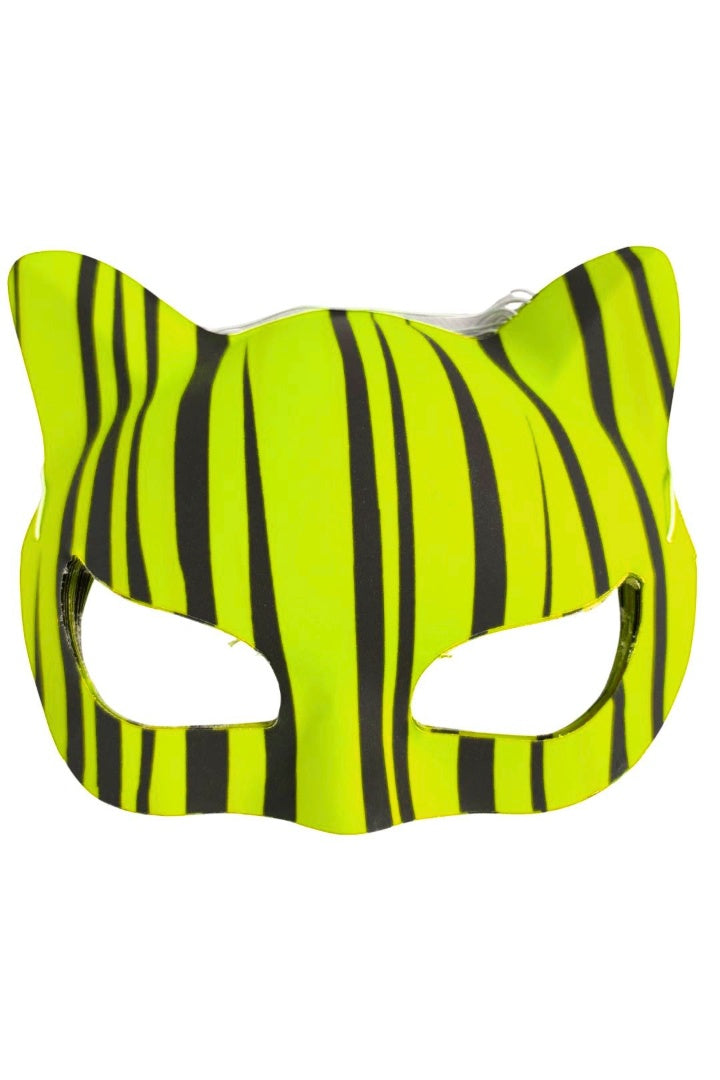 Antifaz De Gato Leopardo Flúor Surtidos Pack X12