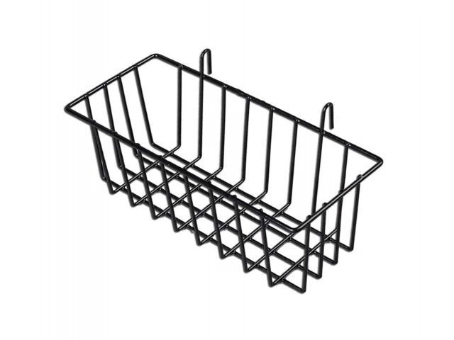 Cesta Organizador Colgante Metal Negro 37.5x19.5cm