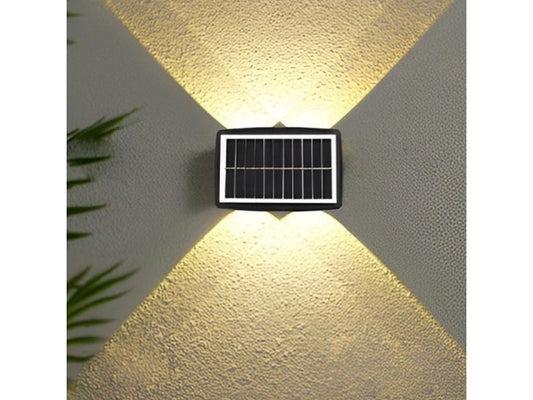 Focos Solar Bidireccional De Pared Exterior Cálida
