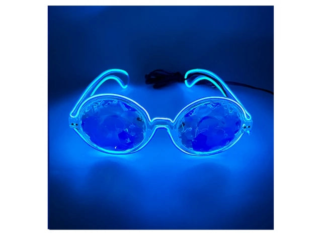 Lentes Prisma Luz Fiesta Cotillon Neon Led A Pila